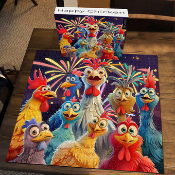 Puzzle pollo felice 1000 pezzi
